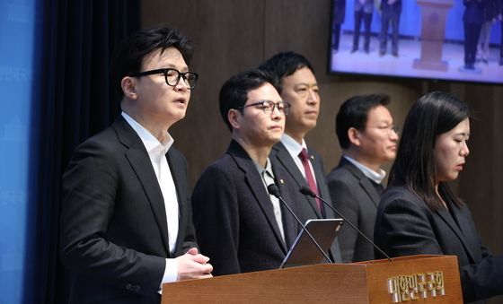 제명 관련 입장 밝히는 한동훈