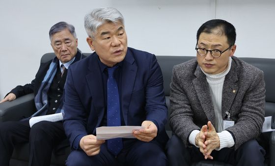 김진향 의장, 남북경협 기관·단체, '남북관계 신뢰회복-평화복원' 기자회견