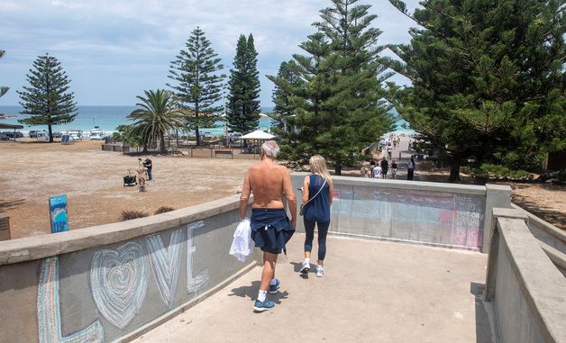 [포토] 호주 본다이 비치의 보행자 전용 다리