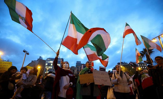 [포토] 스페인에서 '이란 반정부 시위' 지지 집회