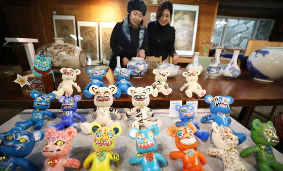 다양한 호랑이 기념품