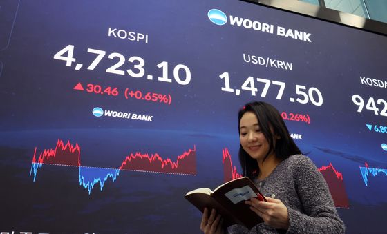 4700선 돌파하며 장 마친 코스피