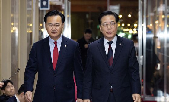 국민의힘 원내지도부, 의장 주재 여야 원내대표 회동 참석