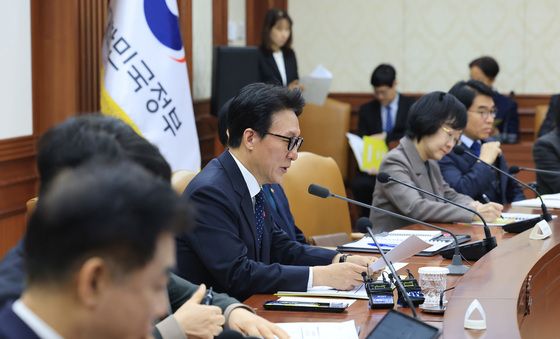 국가정책조정회의 모두발언하는 김민석 총리