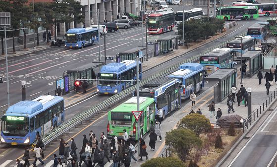 서울 시내버스 '정상 운행'