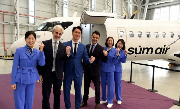 섬에어 1호기 'ATR 72-600' 도입식