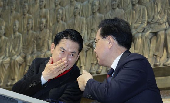 현안 논의하는 장동혁·송언석