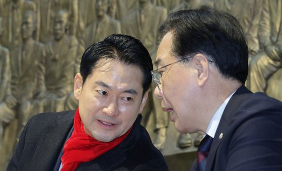 머리 맞댄 장동혁·송언석