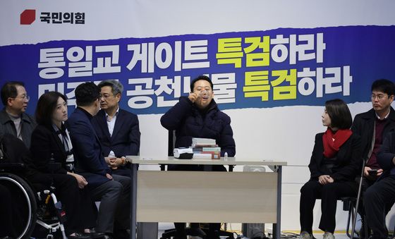 단식 이틀차 돌입한 장동혁 대표