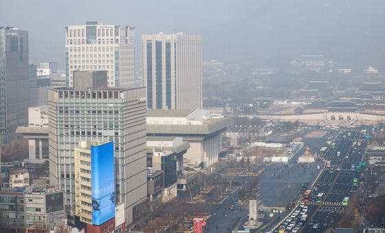 뿌연 서울 도심