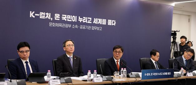 최휘영 장관, 문체부 소속 공공기관 3차 업무보고