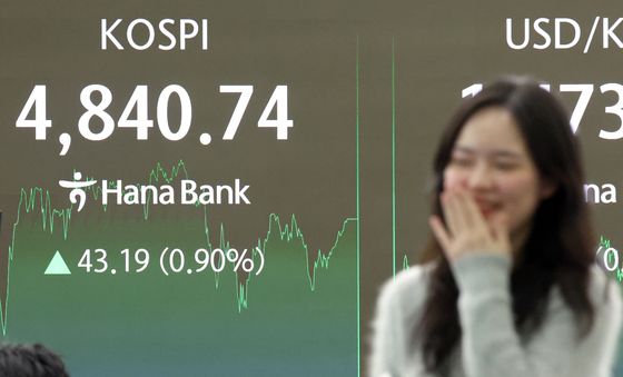 코스피, 사상 최고치 경신…4,840선 돌파