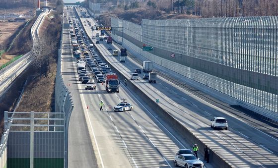 부산경찰청 고속도로순찰대, 고속도로 2차 교통사고 예방 모의훈련