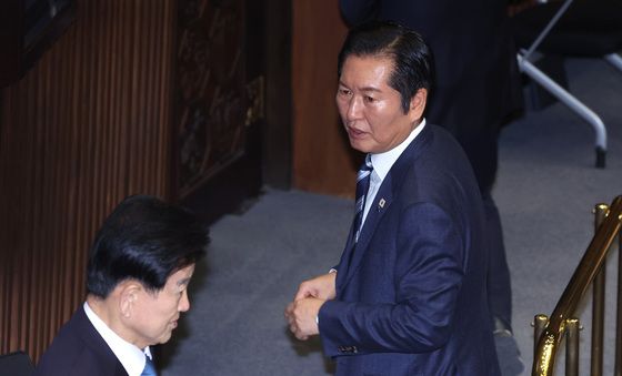 대화하는 정청래·정동영