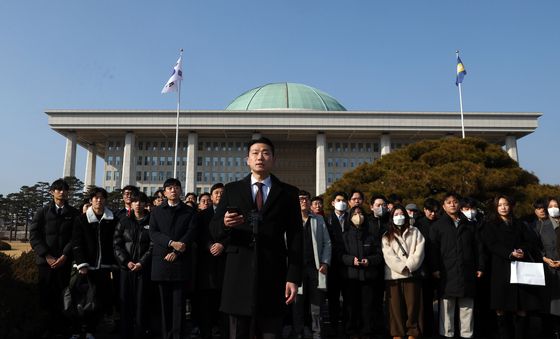 장동혁 대표 지지하는 국민의힘 청년당원들