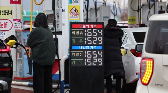 국내 주유소 기름값 6주 연속 하락
