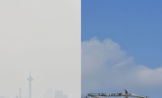 포항 하늘의 두 얼굴