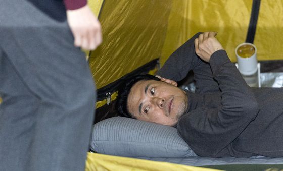 휴식 취하는 장동혁 대표