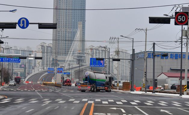 개통 앞둔 포항 해오름대교