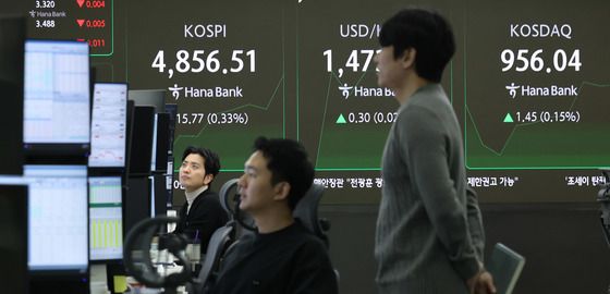 코스피, 하락 출발 후 상승 전환…4850대