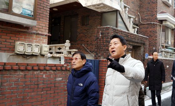오세훈 서울시장 신림7구역 재개발 현장 점검