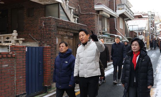 오세훈 시장 관악구 신림7구역 재개발 대상지 방문