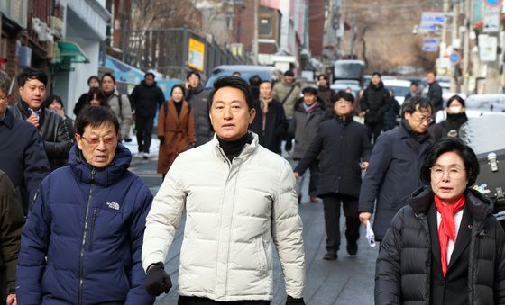 신림7구역 찾은 오세훈 서울시장 재개발 현장 점검