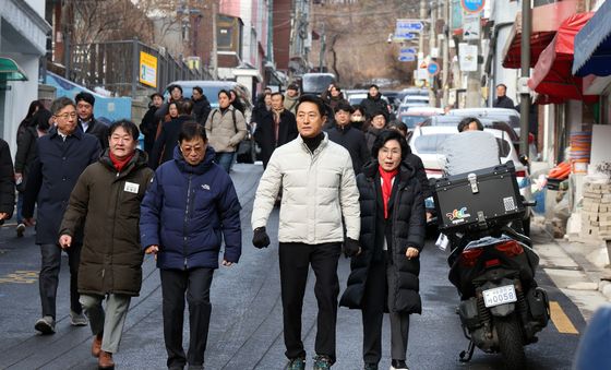 오세훈 시장 재개발 사업대상지 신림7구역 점검