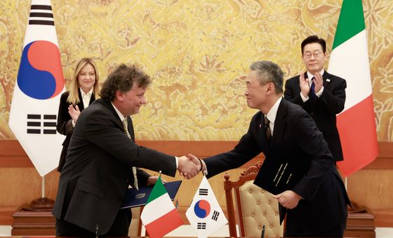 한-이탈리아, 반도체 산업 협력 양해각서 협약식