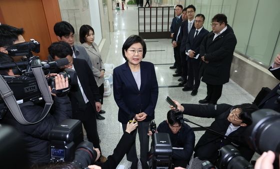 입장 발표하는 이혜훈 후보자