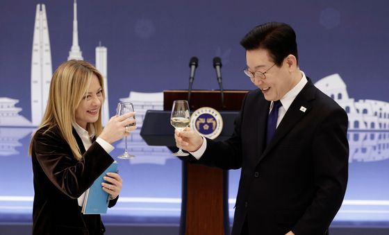 한-이탈리아 정상, 공식 오찬