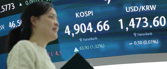 코스피, 4900선 마감