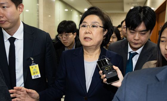 국회서 인사청문회 기다리는 이혜훈 장관 후보자