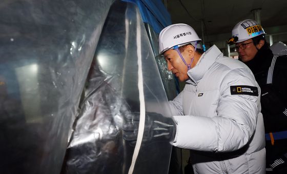 건설 근로자 휴게실 찾은 오세훈 시장