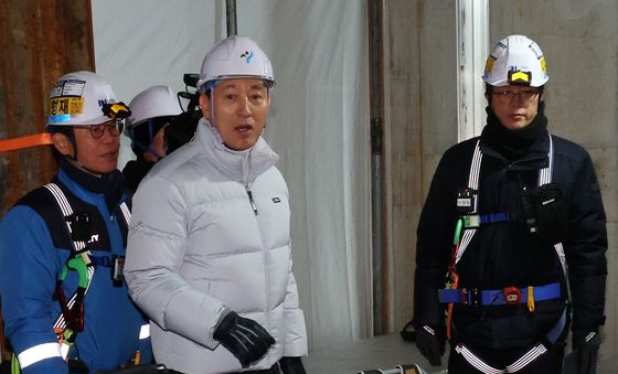 근로자휴게실 둘러보는 오세훈 시장