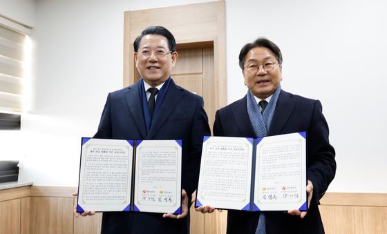 광주전남 통합추진 발표하는 강기정·김영록