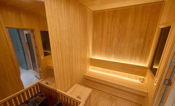 용산 대통령실에 설치된 사우나