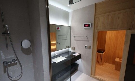 용산 집무실 사우나