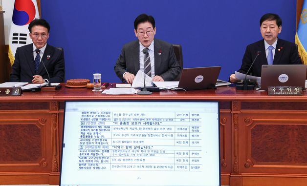 국무회의 주재하는 이재명 대통령