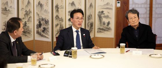 김민석 총리, '연극인들과 함께'