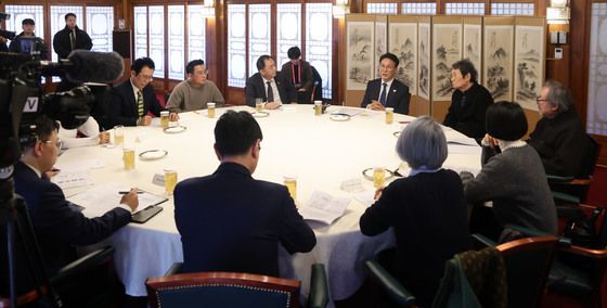 총리공관서 열린 연극인 간담회