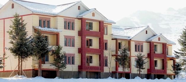 북한 자성군 류삼리·귀인리 '문화주택' 선전