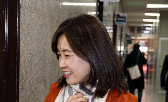 원내대표실 들어서는 김소희 국민의힘 의원