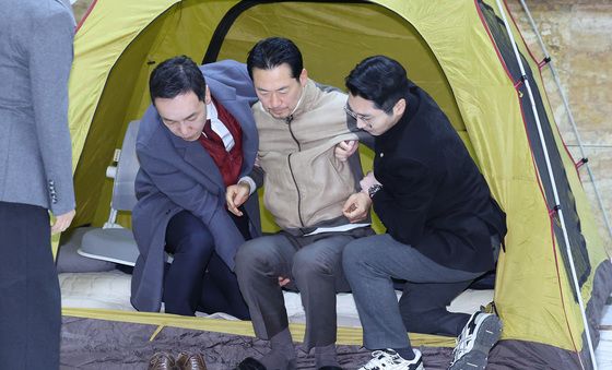 텐트에서 단식 농성장으로