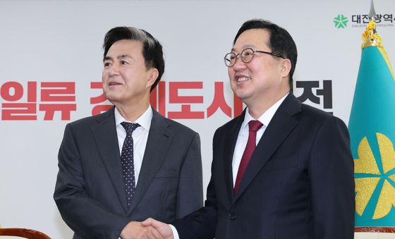 이장우-김태흠 대전·충남 행정통합 긴급 회동
