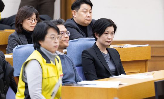 MBK 회생계획안 긴급 좌담회 참석한 조주연 홈플러스 대표