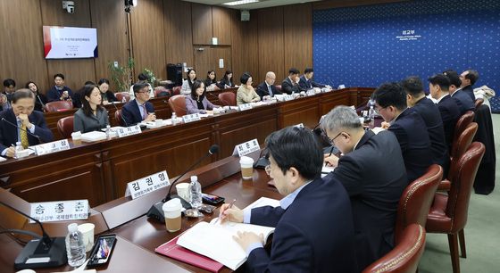 제12차 무상개발협력전략회의 주재하는 김진아 2차관