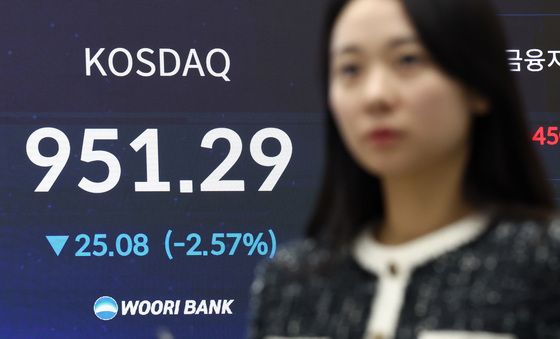 코스닥 2% 대 하락 마감