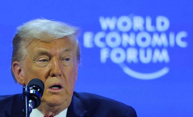 [포토] 다보스포럼서 연설하는 트럼프 대통령