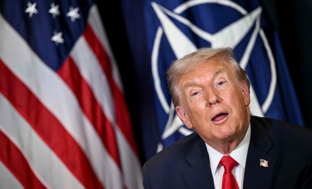 [포토] 나토 사무총장과 회담 중 발언하는 트럼프 대통령